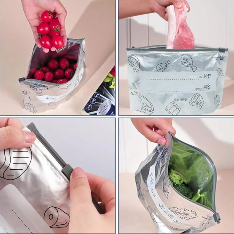 Aluminum Foil Zip Lock Bags ( ১০ পিস )