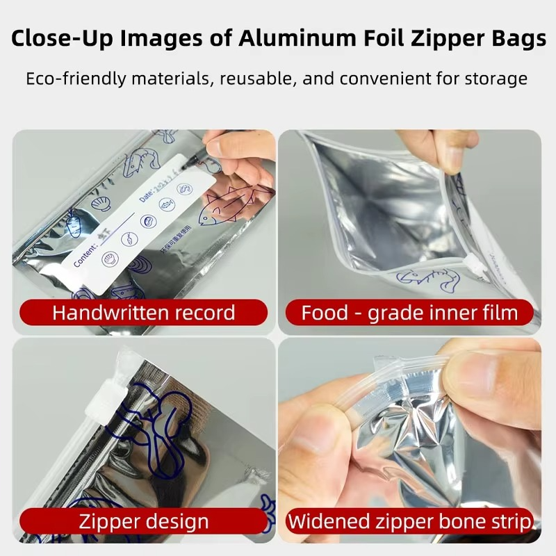 Aluminum Foil Zip Lock Bags ( ১০ পিস )