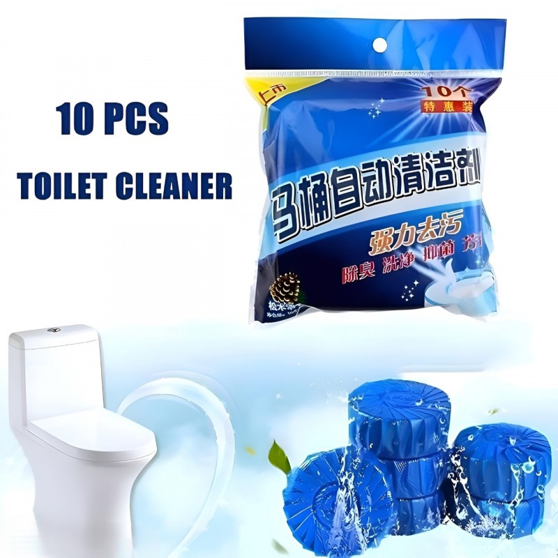 (20 পিস ফ্রি ডেলিভারি ) Blue Commode Cleaning Tablet। লেবুর ঘ্রাণের সুবাস ছড়ায়